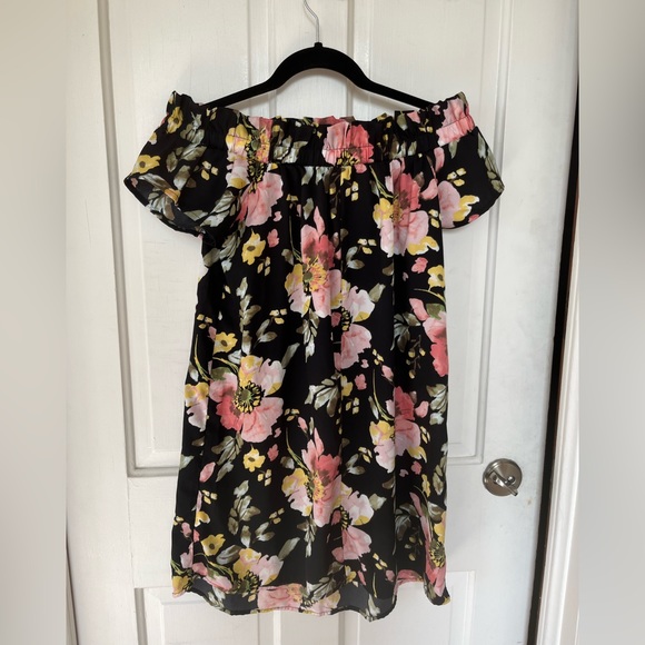 Atmosphere Black Floral Mini Dress - Picture 3 of 6